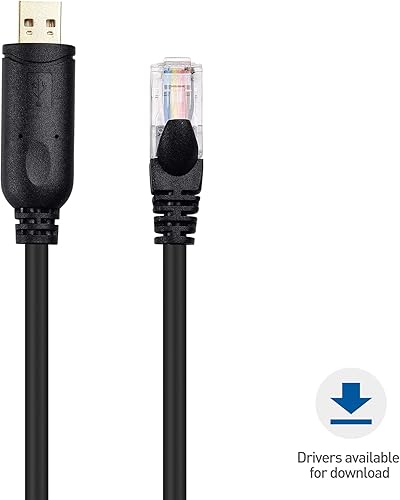 Miniatura 5 de Cable Matters Cable de consola serie USB a RJ45 (compatible con cable de consola Cisco, cable Rollover) con FTDI de 6 pies