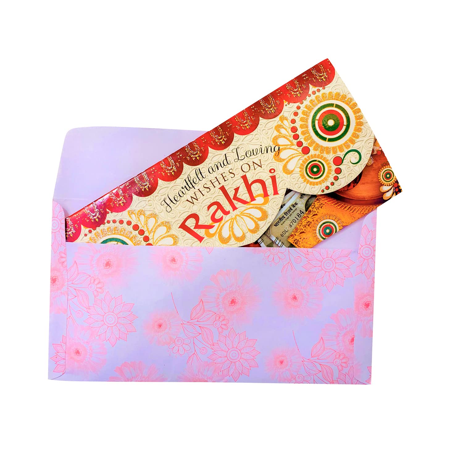 Almoda Creations Rakhi Gift with Ferrero Rocher Chocolate, 2 Panchdhatu Rakhi For Brother, Greeting Card, Roli Moli, Kalawa, Rakhi Gift Box, Personalized Rakhi Message 3