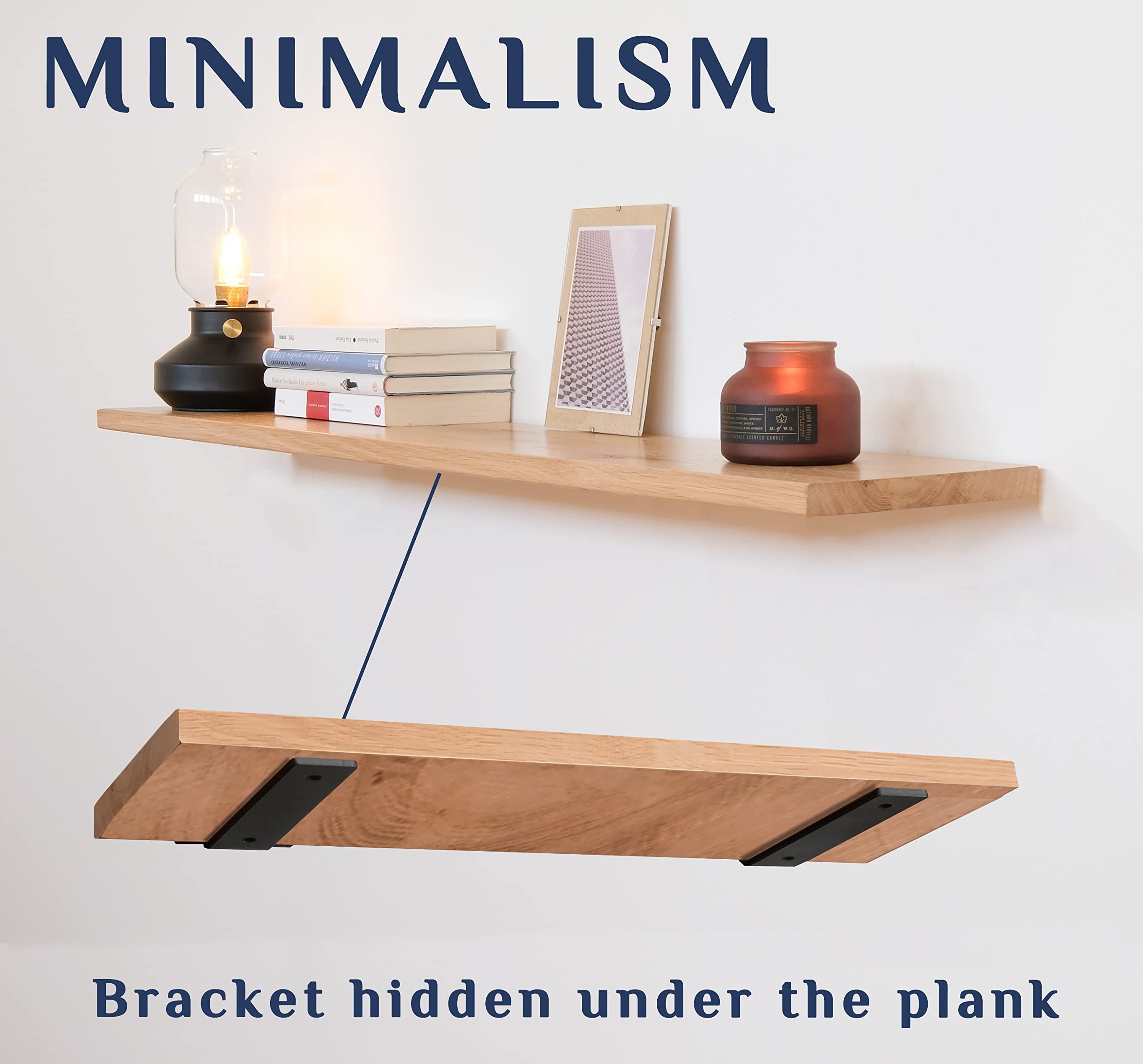 Buy Floating Shelf Brackets, 6 Pcs of 10 inch Heavy Duty Industrial
