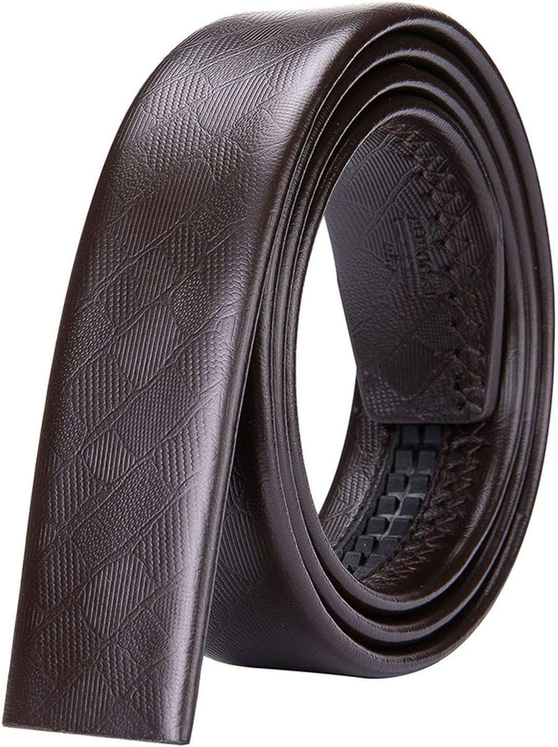 6 Color Cowskin Leather Belt Without Buckle Automatic Leather Belt Body No Buckle Designer Mens Belts,De-B,130Cm-one_color-