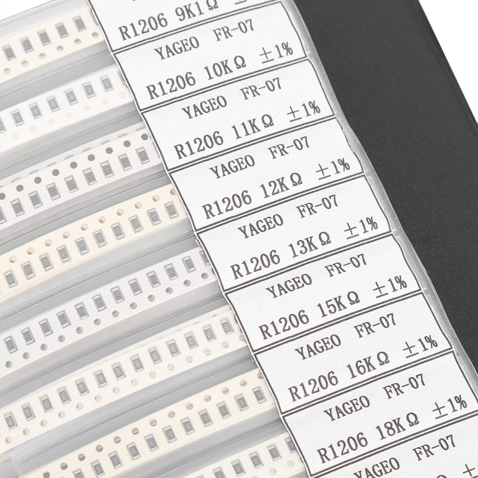 1206 Serie 170 Tipi Componente Resistori Libretto Campione Accessori elettronici Nero