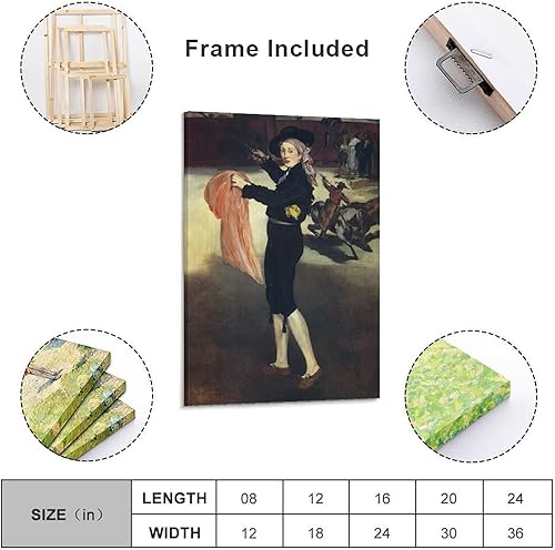 Miniatura 10 de Edgar Degas Art Poster Victorine Meurent in The Costume of An Espada Room Aesthetic Poster Print Art Wall Painting Canvas Posters Gifts Modern