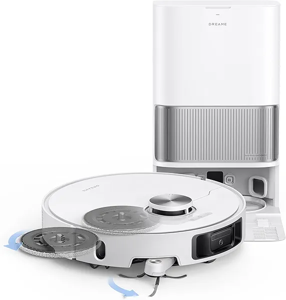 DREAME L40s Ultra Robot Vacuum and Mop, 19,000Pa Suction, Auto-Empty, Mop Self-Cleaning, 100% Detangling DuoBrush, Extending Mops and Side Brush, 1.57in Obstacle Clearing, App & Voice Contro