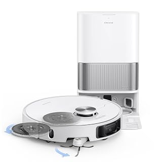 DREAME L40s Ultra Robot Vacuum and Mop, 19,000Pa Suction, Auto-Empty, Mop Self-Cleaning, 100% Detangling DuoBrush, Extending Mops and Side Brush, 1.57in Obstacle Clearing, App & Voice Control (White) - Amazon product rated Grade A