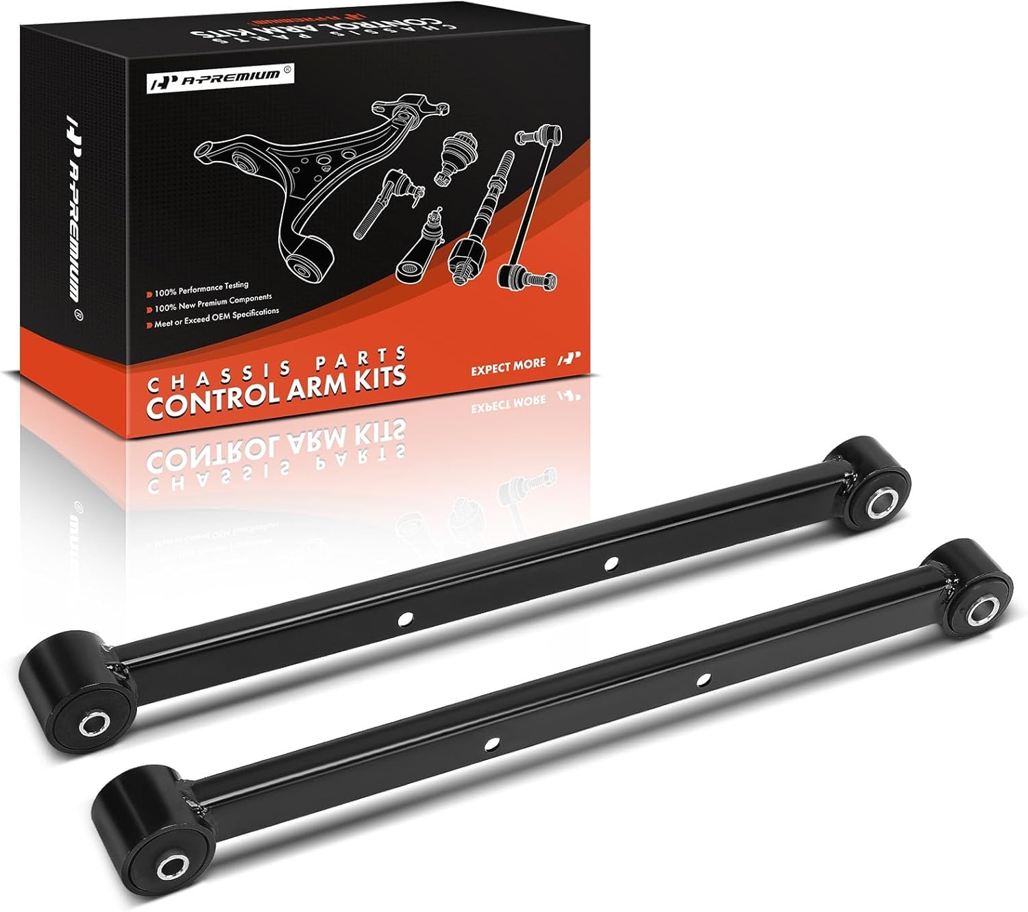 A-Premium 2 x Rear Suspension Trailing Arm, Compatible with Chevrolet Impala Limited, Lumina, Monte Carlo & Buick Lacrosse, Regal, Allure, Century & Oldsmobile Cutlass Supreme, Intrigue & Pontiac