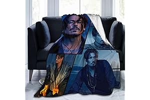 LJYHLAA Flannel Throw Johnny Depp Blanket - Justice for Johnny Depp!