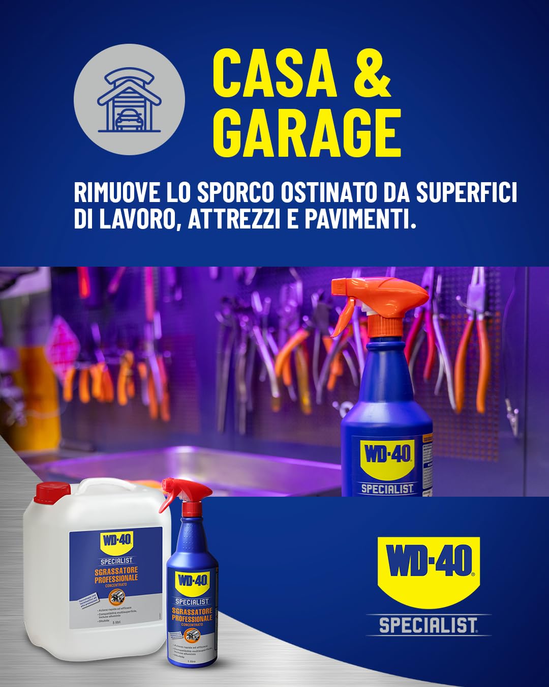 WD-40 Specialist Sgrassatore Professionale Concentrato Formula Diluibile 1 Litro