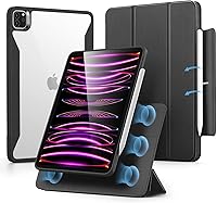Vista 12 de ESR Funda para iPad Pro 12.9, Funda Folio para iPad 12.9 Pro (2022/2021, 6.ª/5.ª generación) con soporte para lápiz, cubierta magnética desmontable