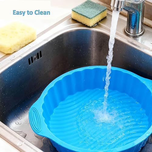 Miniatura 6 de Moldes redondos para tartas, moldes de silicona para tartas de liberación rápida de 9 pulgadas, moldes para hornear, molde para tartas, bandeja para