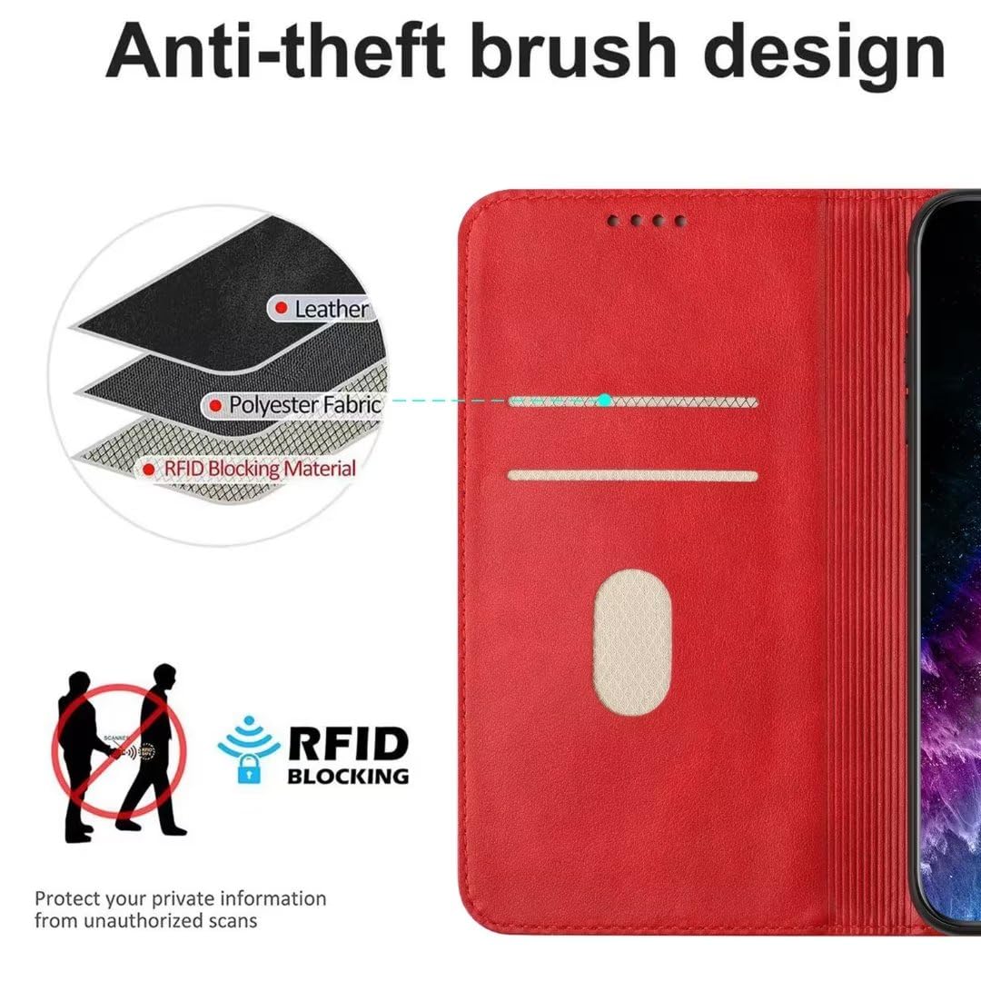 SUPWALL Flip Case Designed For Google Pixel 9 | PU Leather Folio Wallet Cover | Card