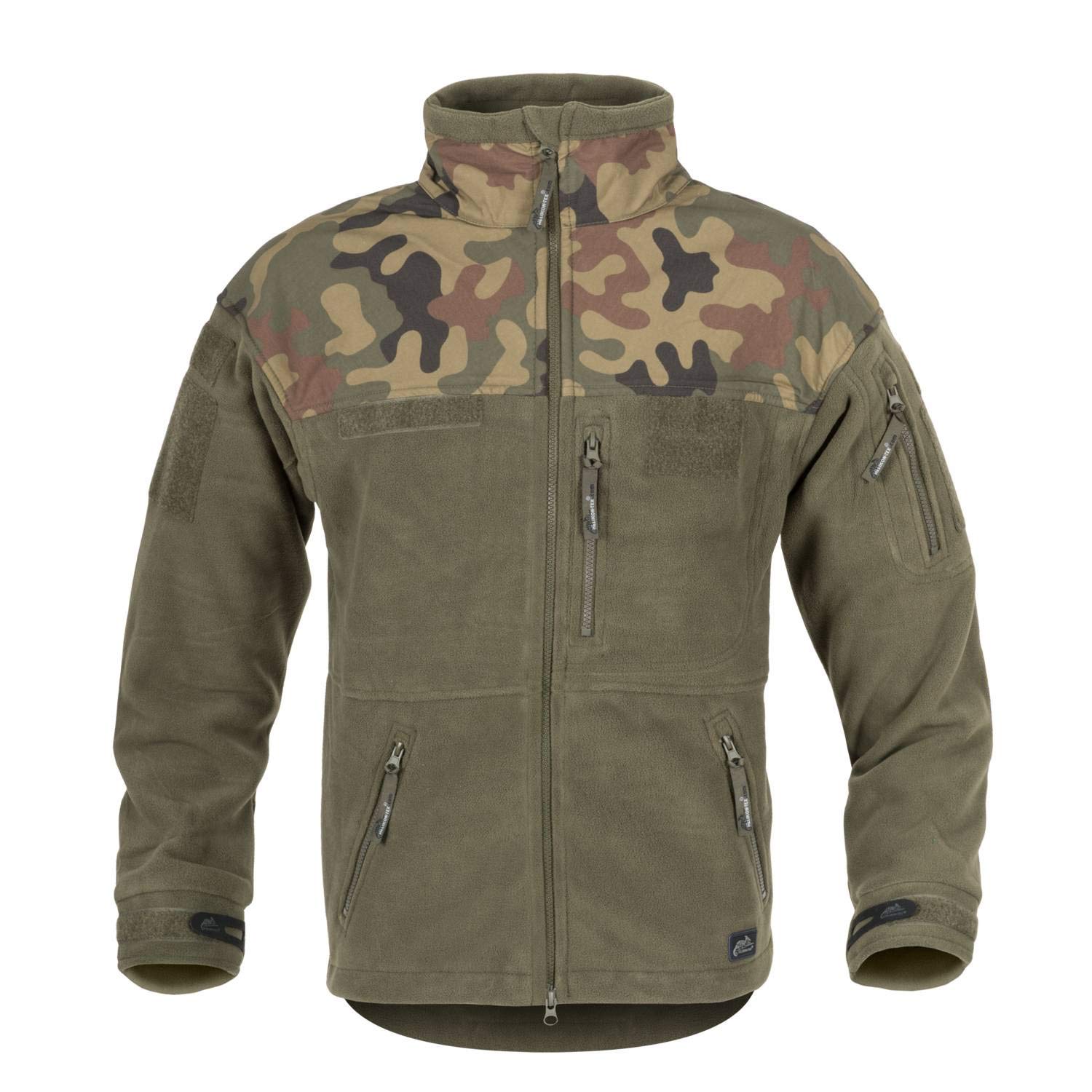 Helikon Hombres Infantry Duty Vellón Chaqueta Negro / PL Woodland