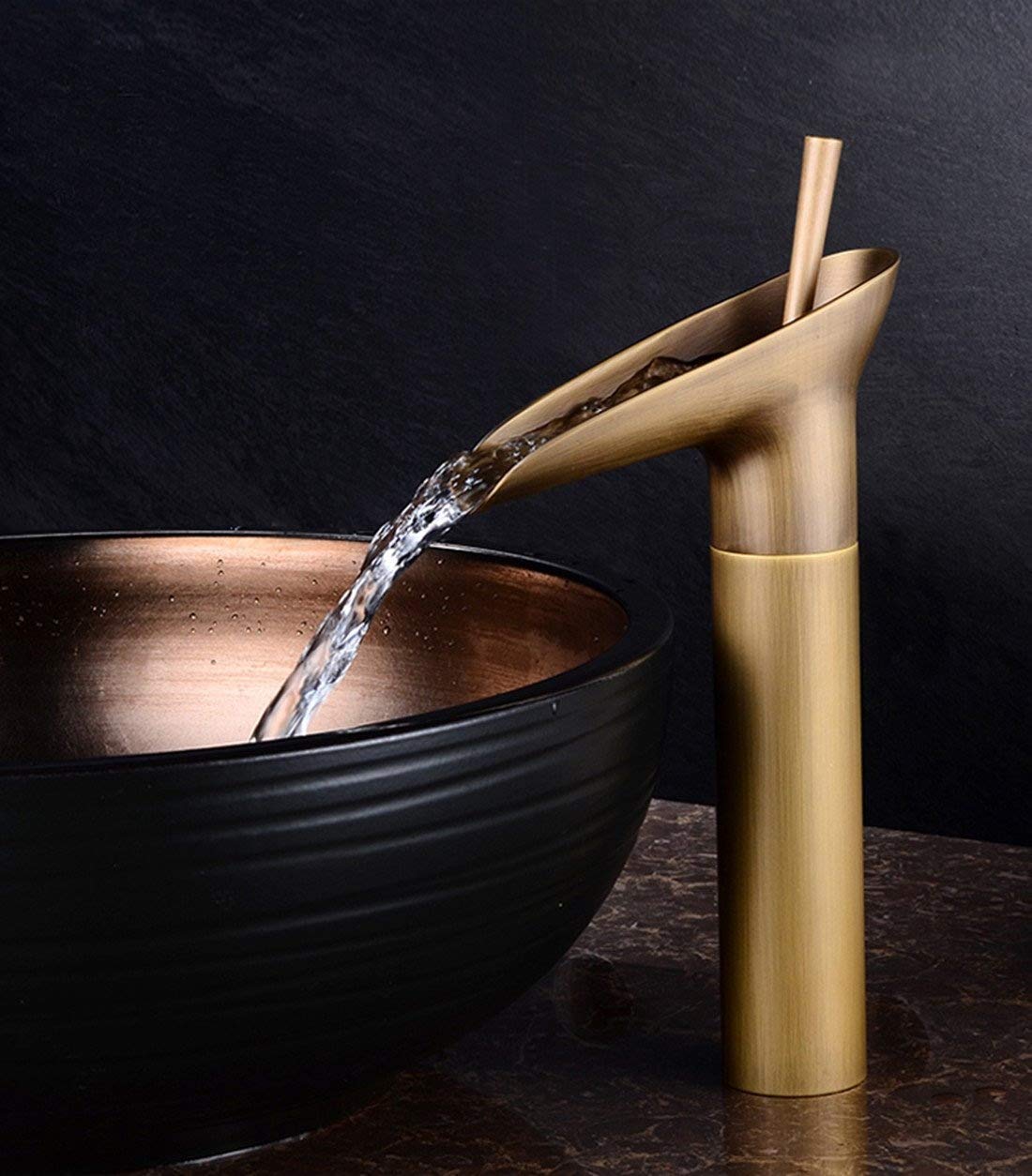 2x Rubinetto Bagno Cascata Rubinetto Bagno In Ottone - Foto 11