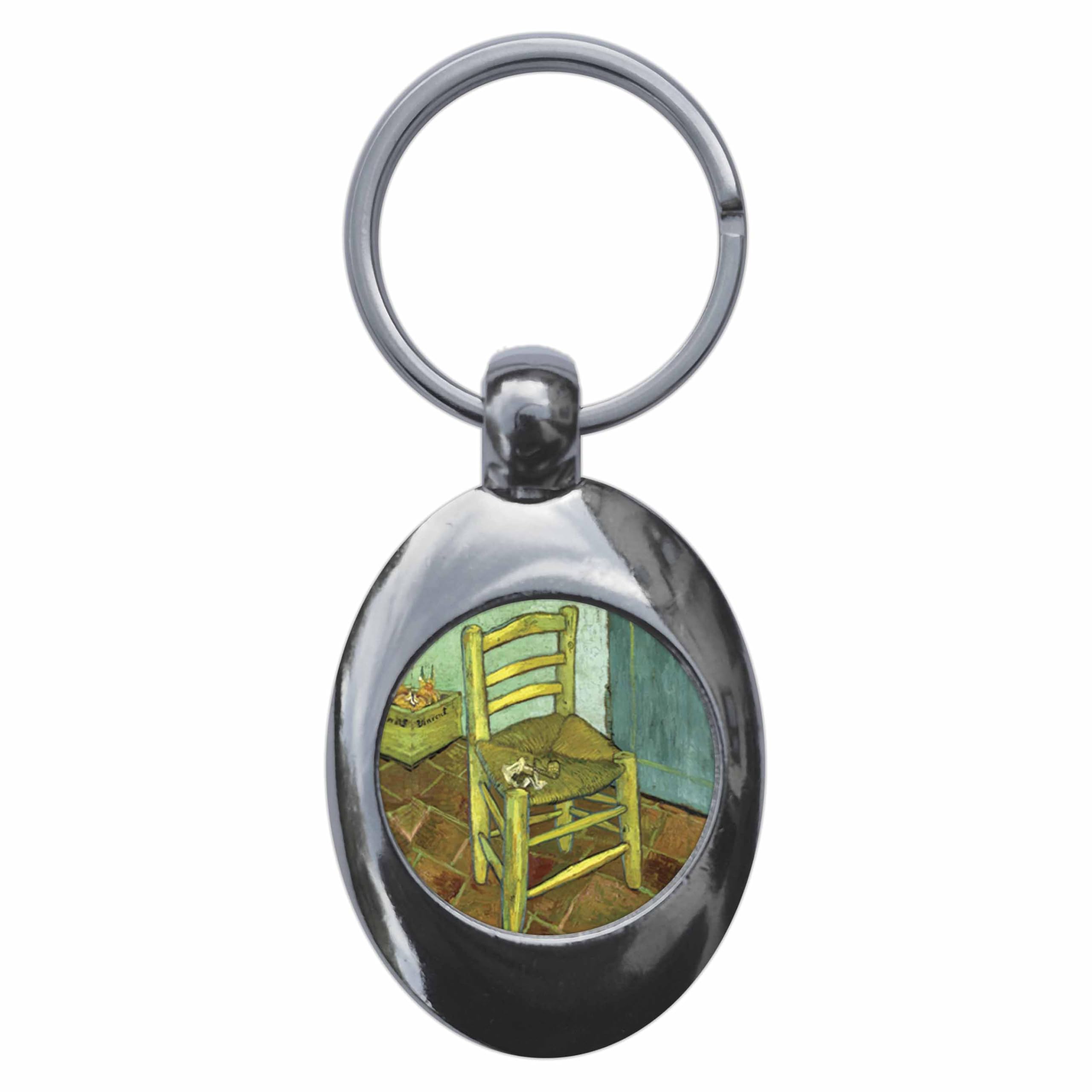 Ozorath Vincent Van Gogh Chair Keyring Keychain Key Ring Chain With Trolley Coin