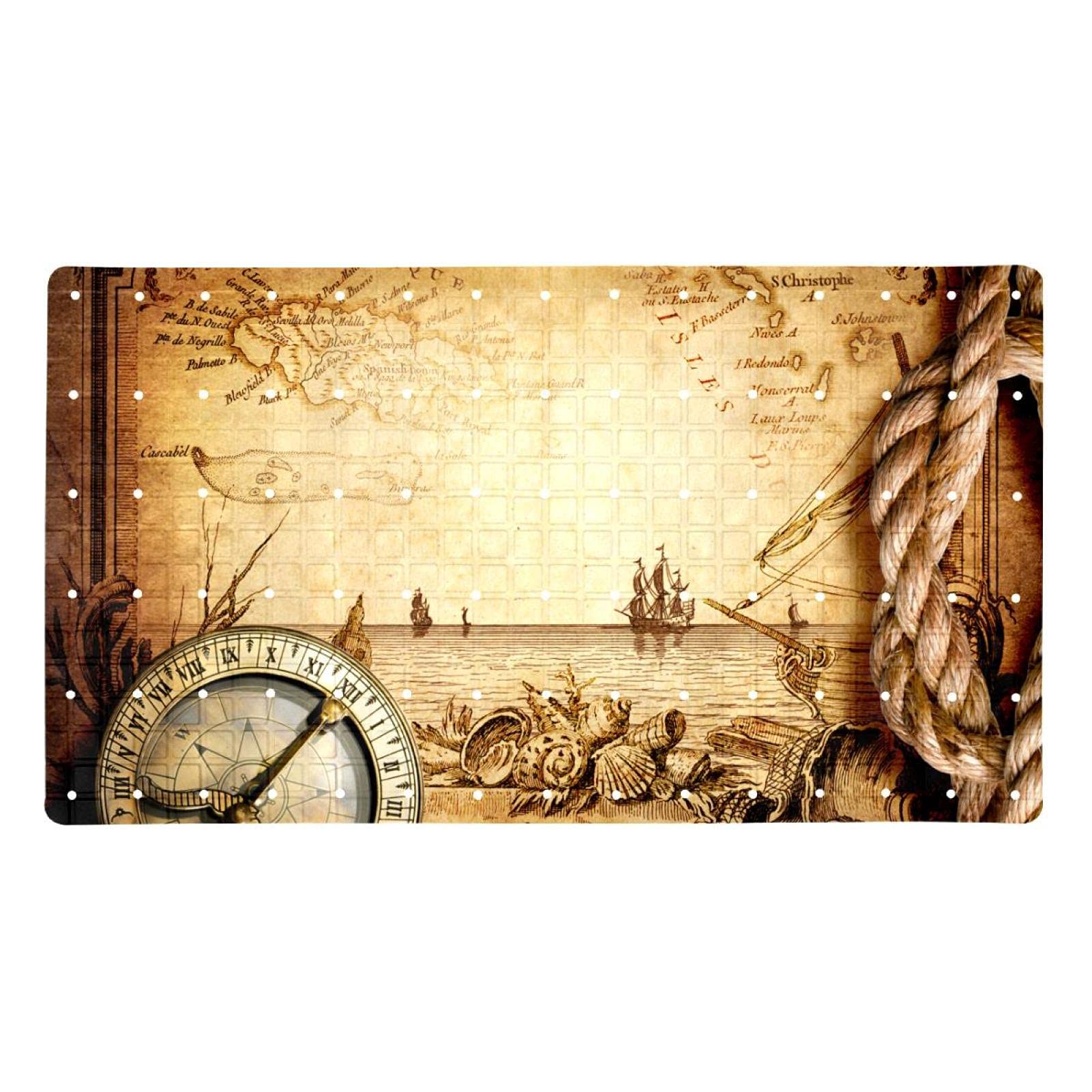 Alfombrilla de baño vintage para la ducha segura de bebés y ancianos