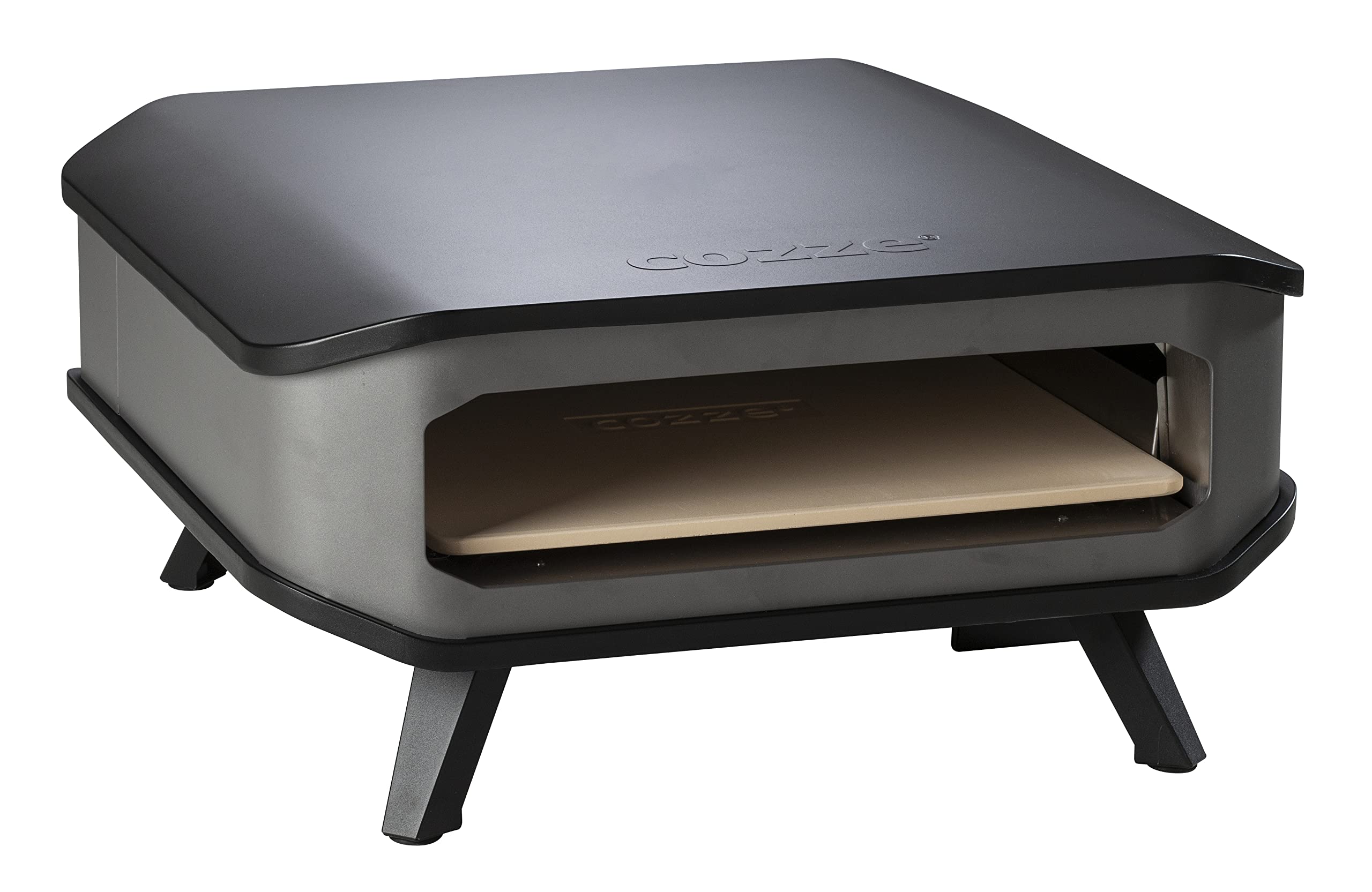 Horno para Pizza Cozze 17" a Gas con Piedra de Cordierita | Pizzas de Hasta Ø42,5 cm en 2 Minutos | Fácil de Usar y Potente | Ideal para Exteriores