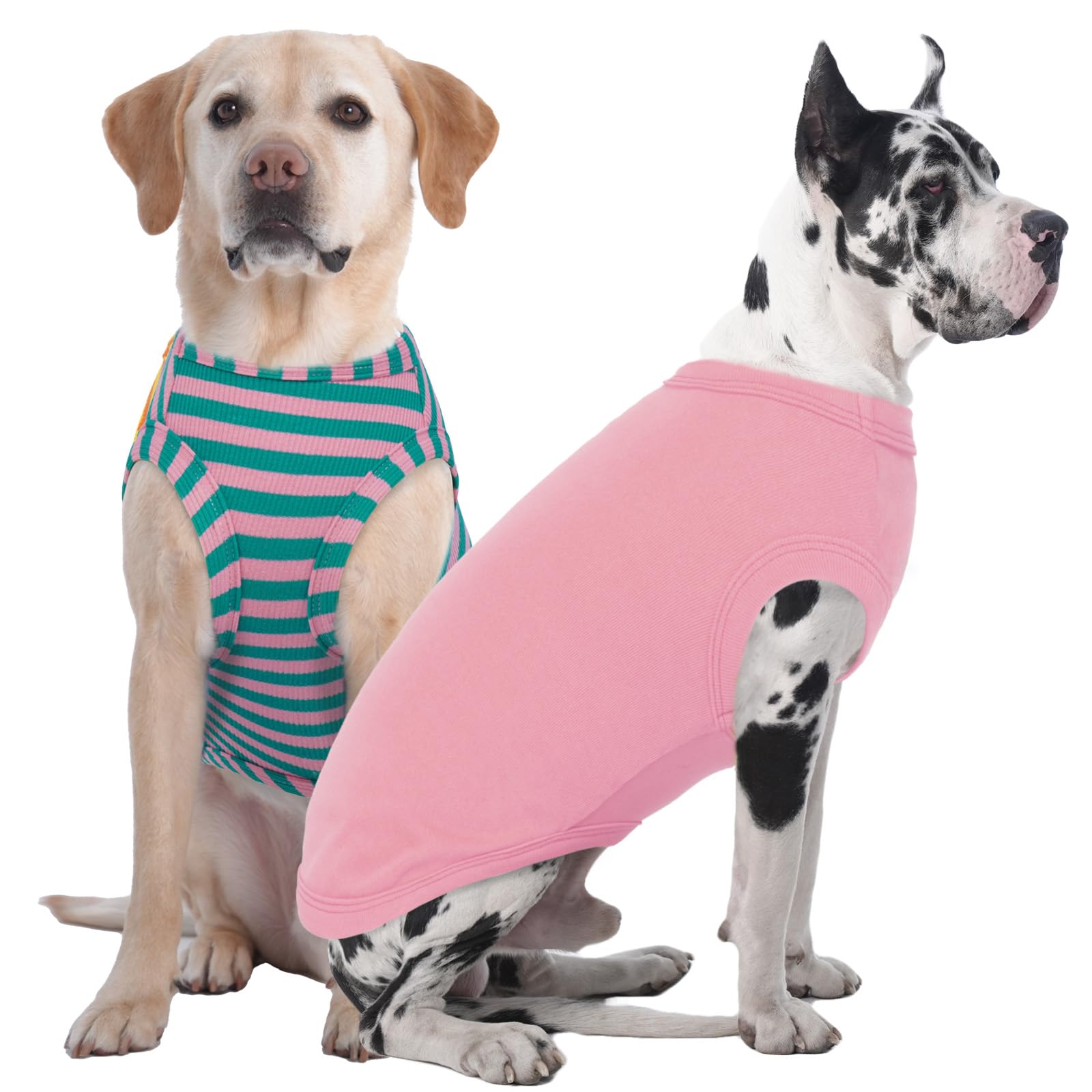T-shirt pour chien respirant et léger lot de 2 vêtements d'été lavables