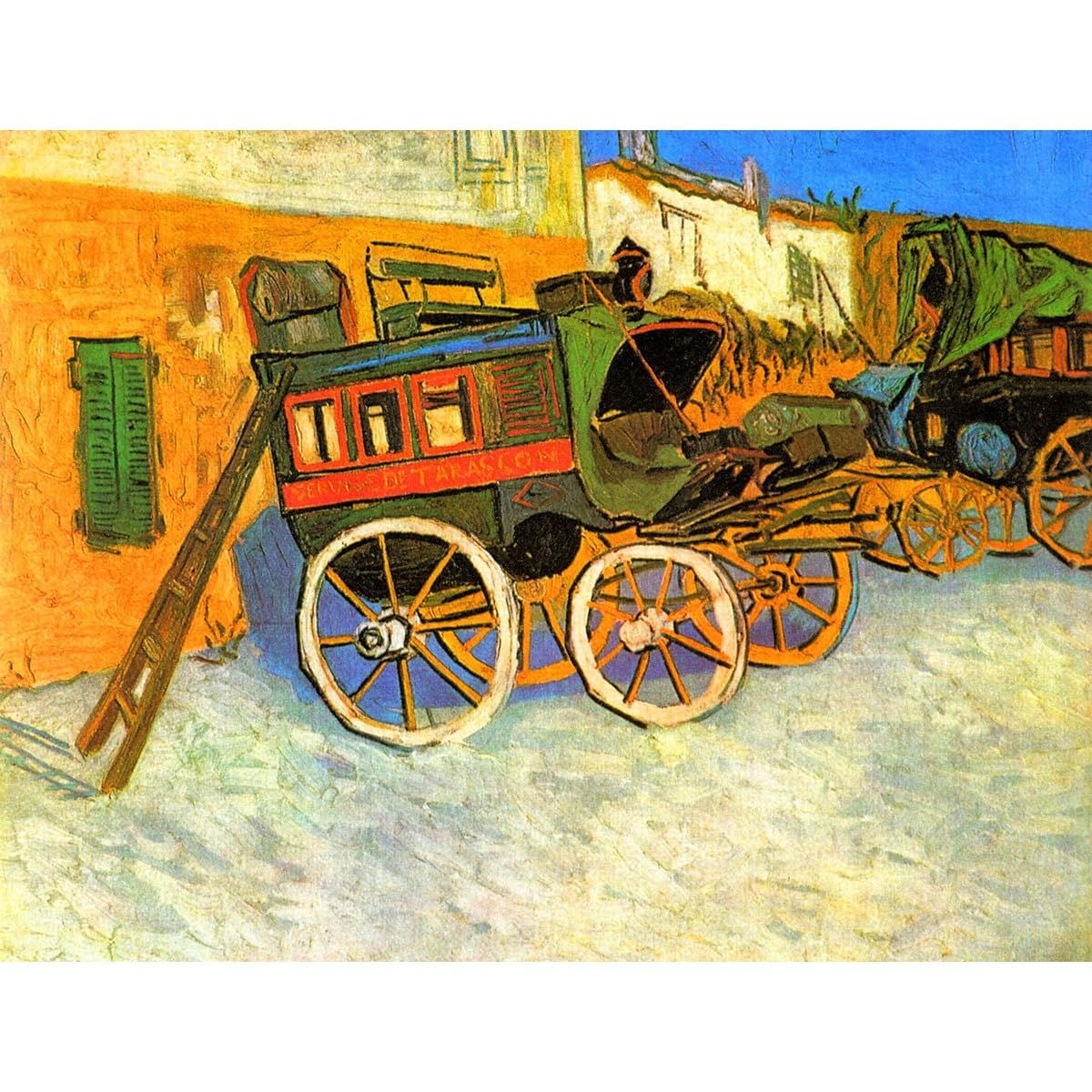 Van Gogh The Coach of Tarascon toile d'art salon contemporain décoration murale géante - 2