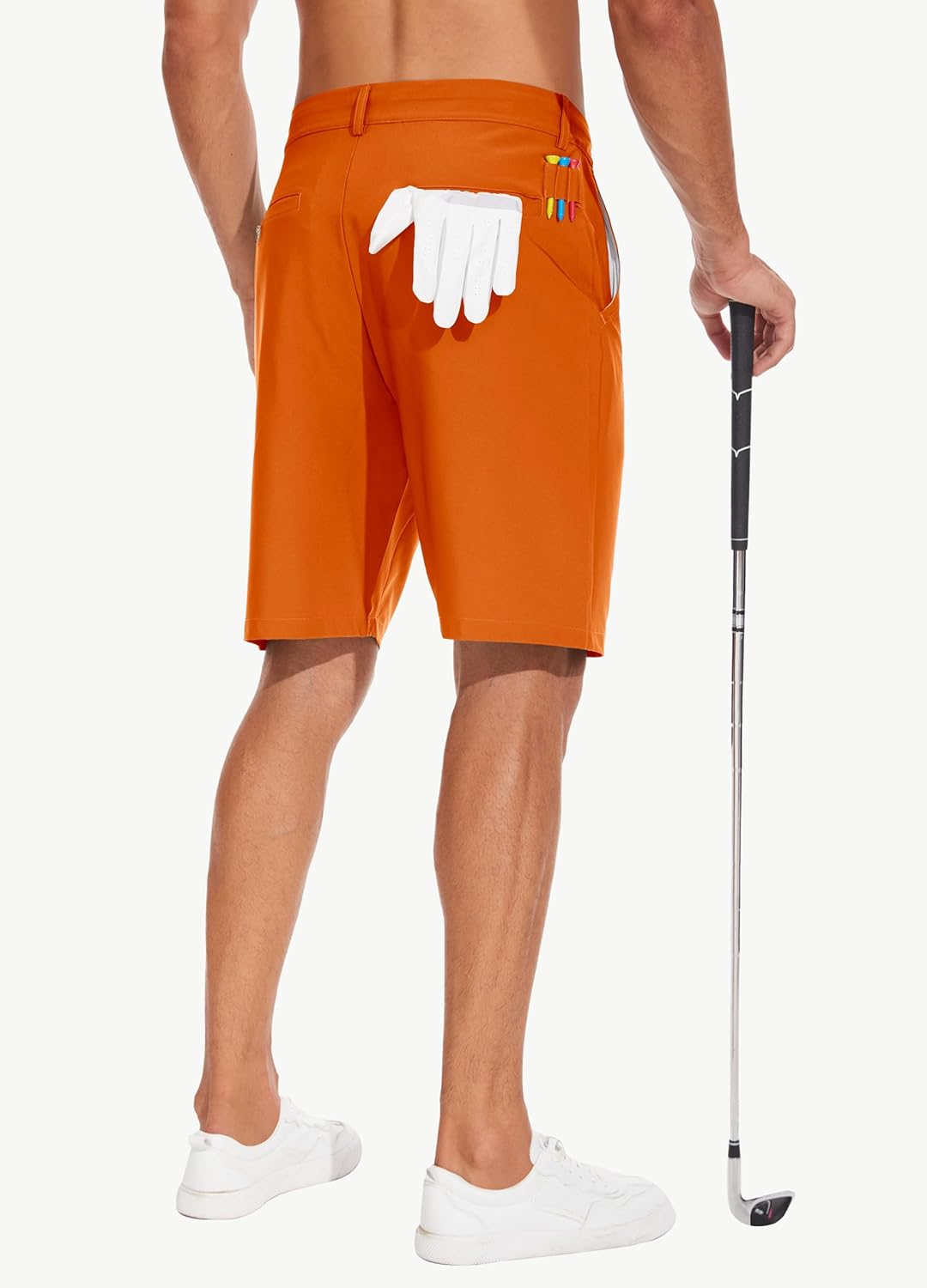 JWM Mens 7"/9" Stretch Golf Shorts - Lightweight Hybrid Casual Dress Work Flat Front Shorts with 5 Pockets Quick Dry UPF50 - Image 3