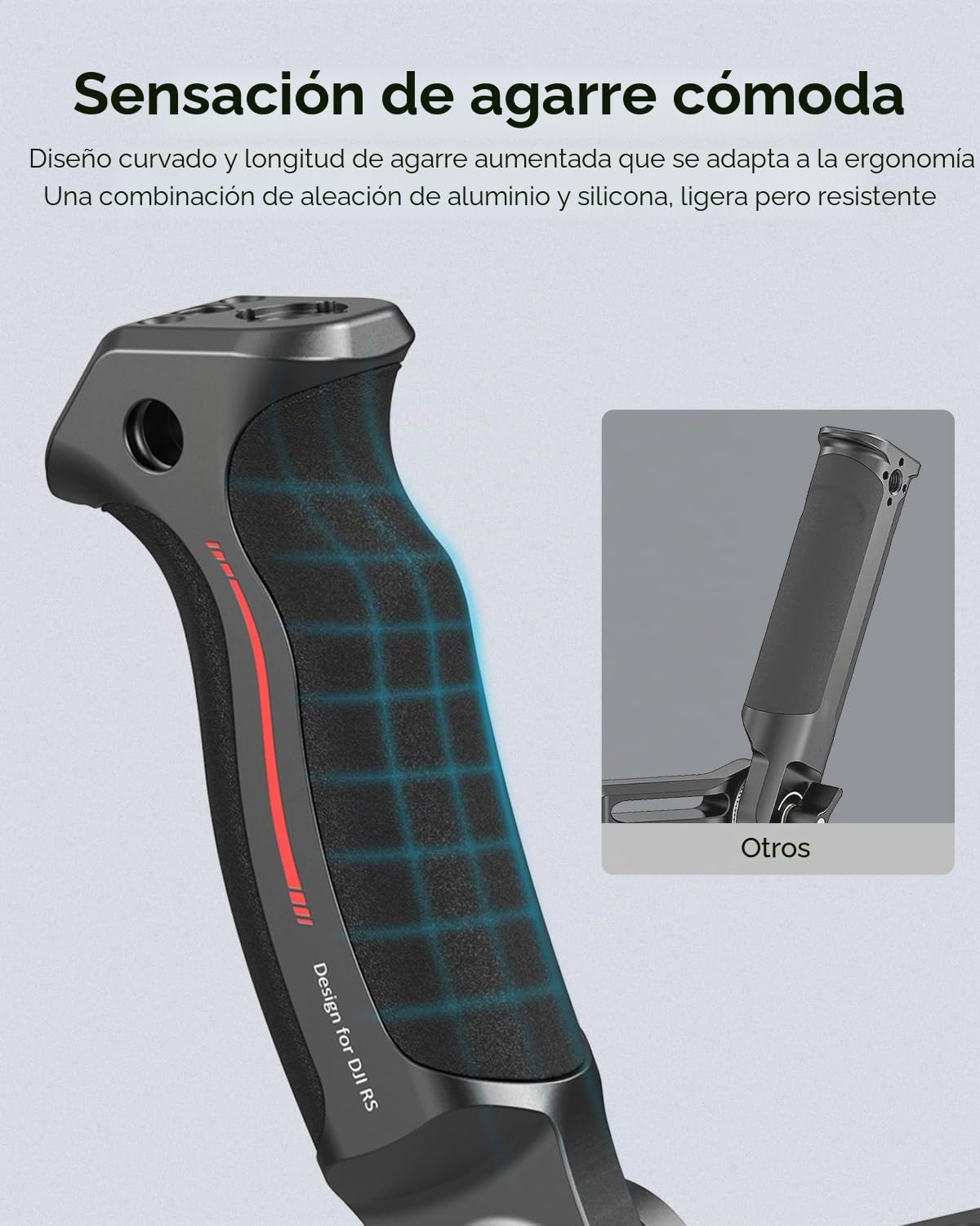 SMALLRIG Mango de Eslinga Ajustable Gimbal Sling Handle para DJI RS 4 Mini/RS 4 / RS 4 Pro/RS 3 / RS 3 Pro/RS 3 Mini/RS 2 / RSC 2 Estabilizador, 13.2lb / 6kg de Carga - 3028D