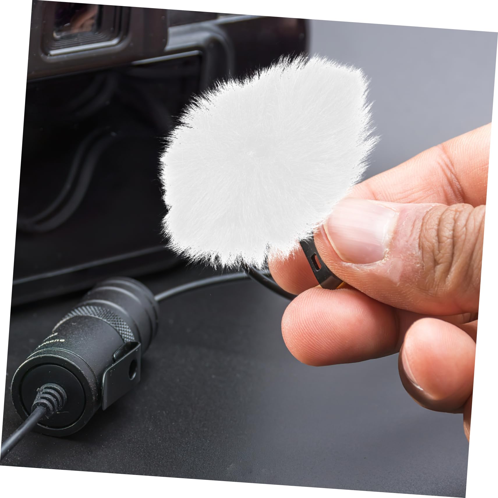 TOYANDONA 30pièces Bonnette Microphone Furry Anti-vent Couverture Extérieure Pour Enregistrement Et Streaming Direct Et Idéale Pour Éviter Le Bruit Du Vent