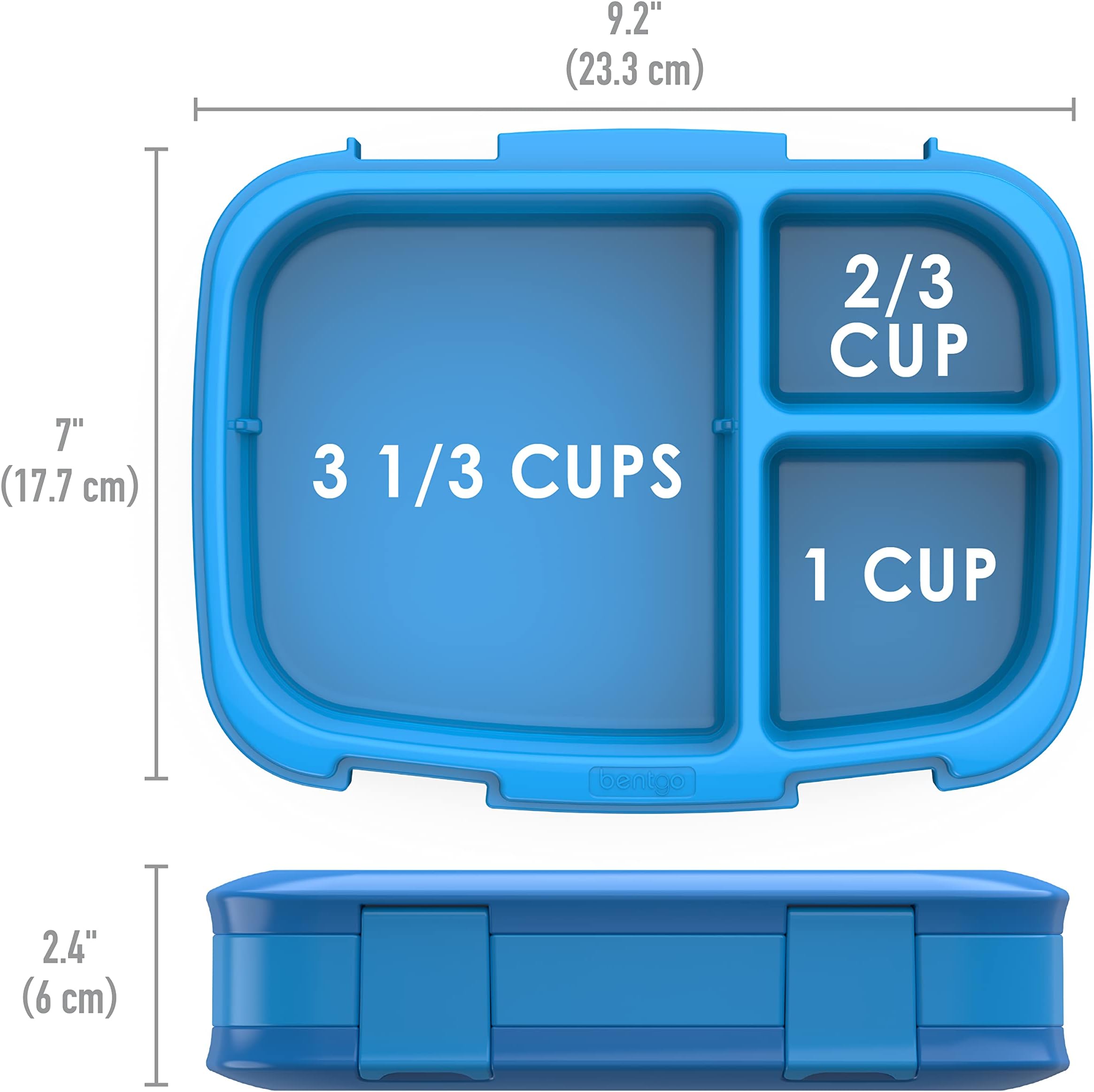 Bentgo - Fresh 3 Compartment Lunchbox - Blue