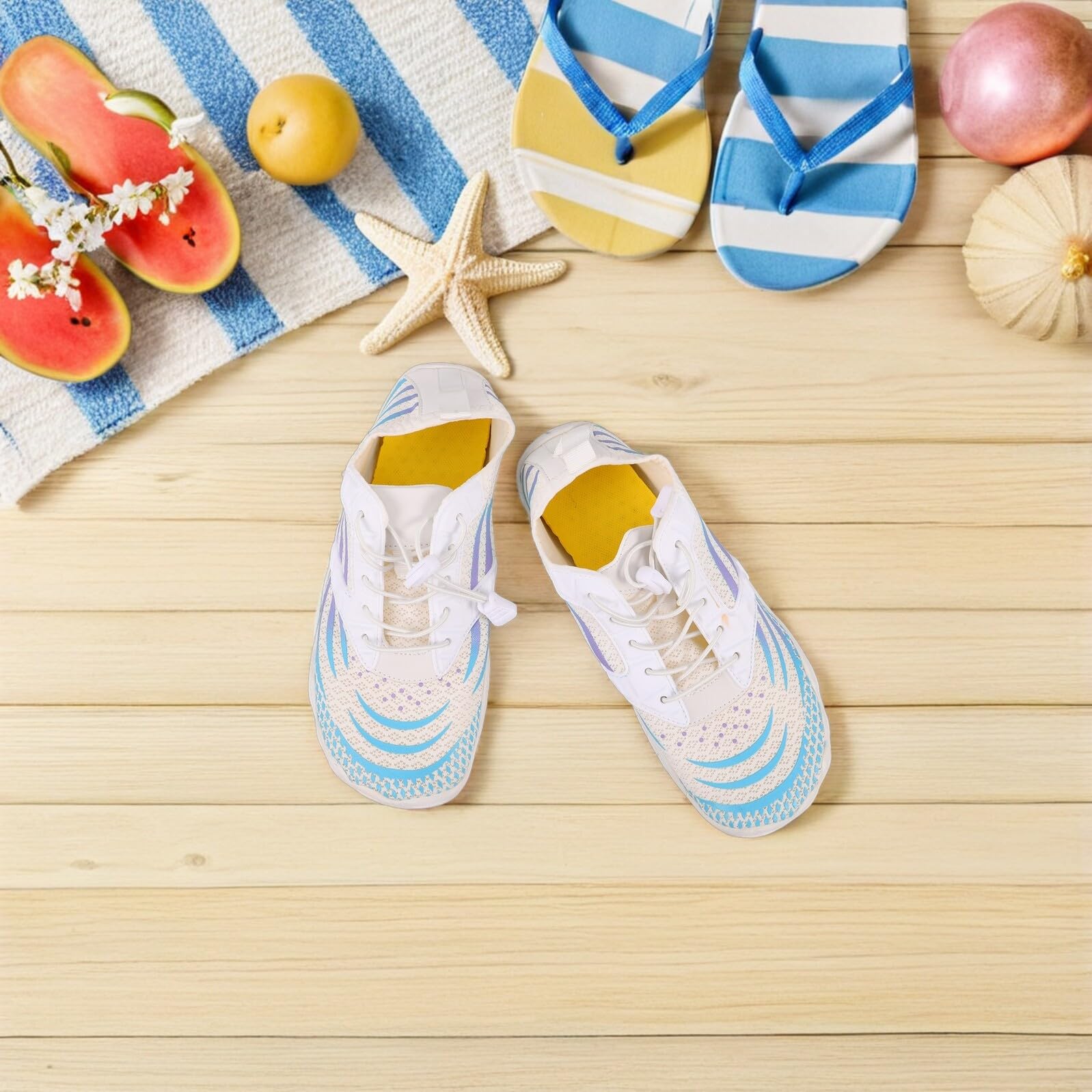 Holibanna Scarpe da Acqua Unisex Calzini da Nuoto ad Asciugatura Rapida Scarpe da Spiaggia per Piscina Trekking Fiume Escursionismo Traspiranti Antiscivolo Adatte Uomini e Donne