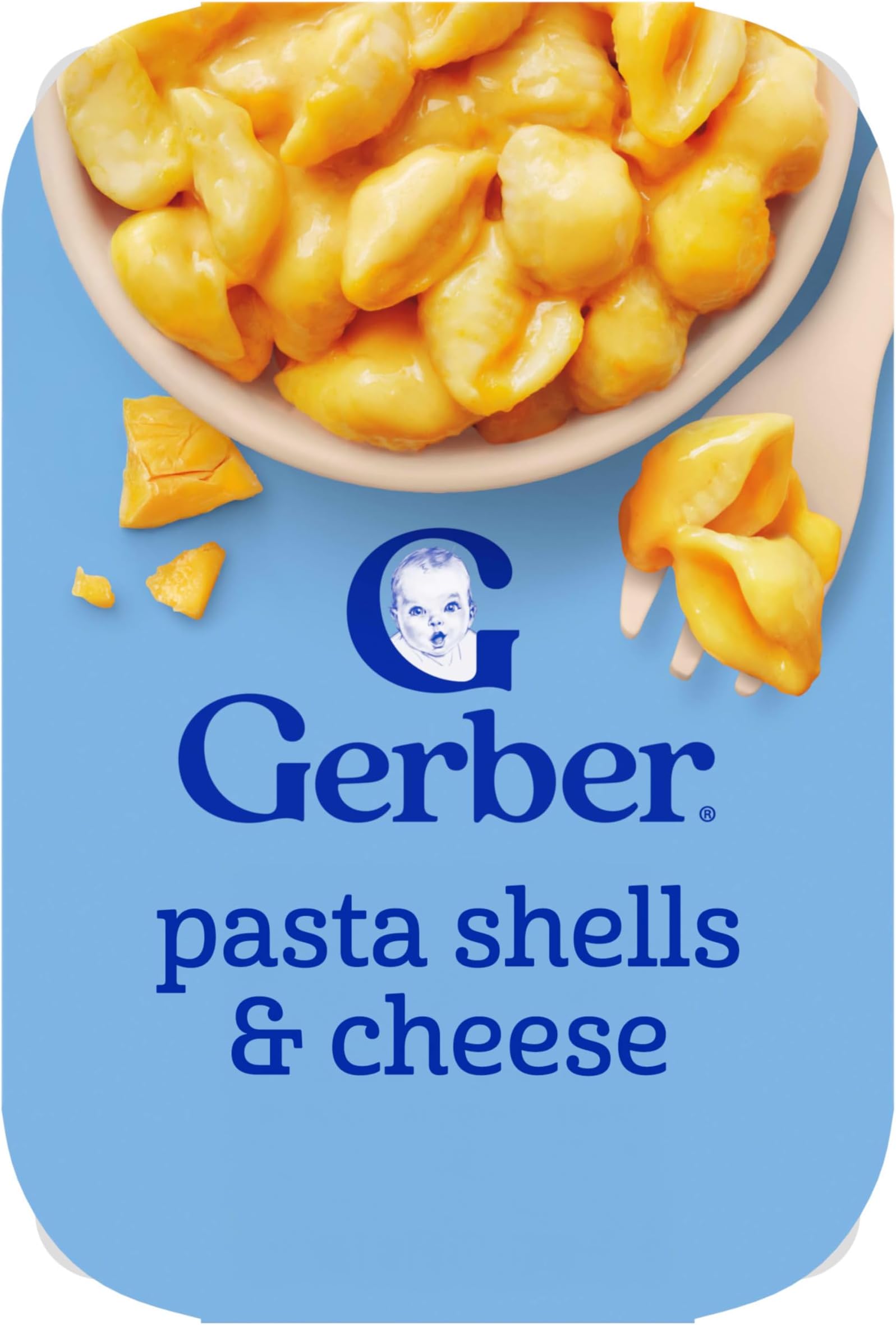 Gerber Toddler Food, Pasta Shells & Cheese, Mealtime for Toddler, 6PK
