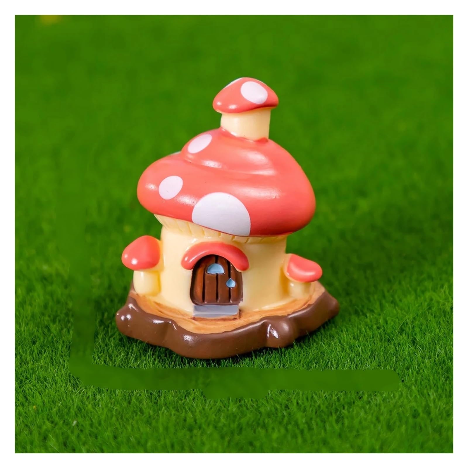 YDMHYLAI Garden Ornaments Miniature Garden Ornament Statue Figurines for Landscape Pot Dollhouse Home Decor, Soft Lightweight(1PC Mushroom House)