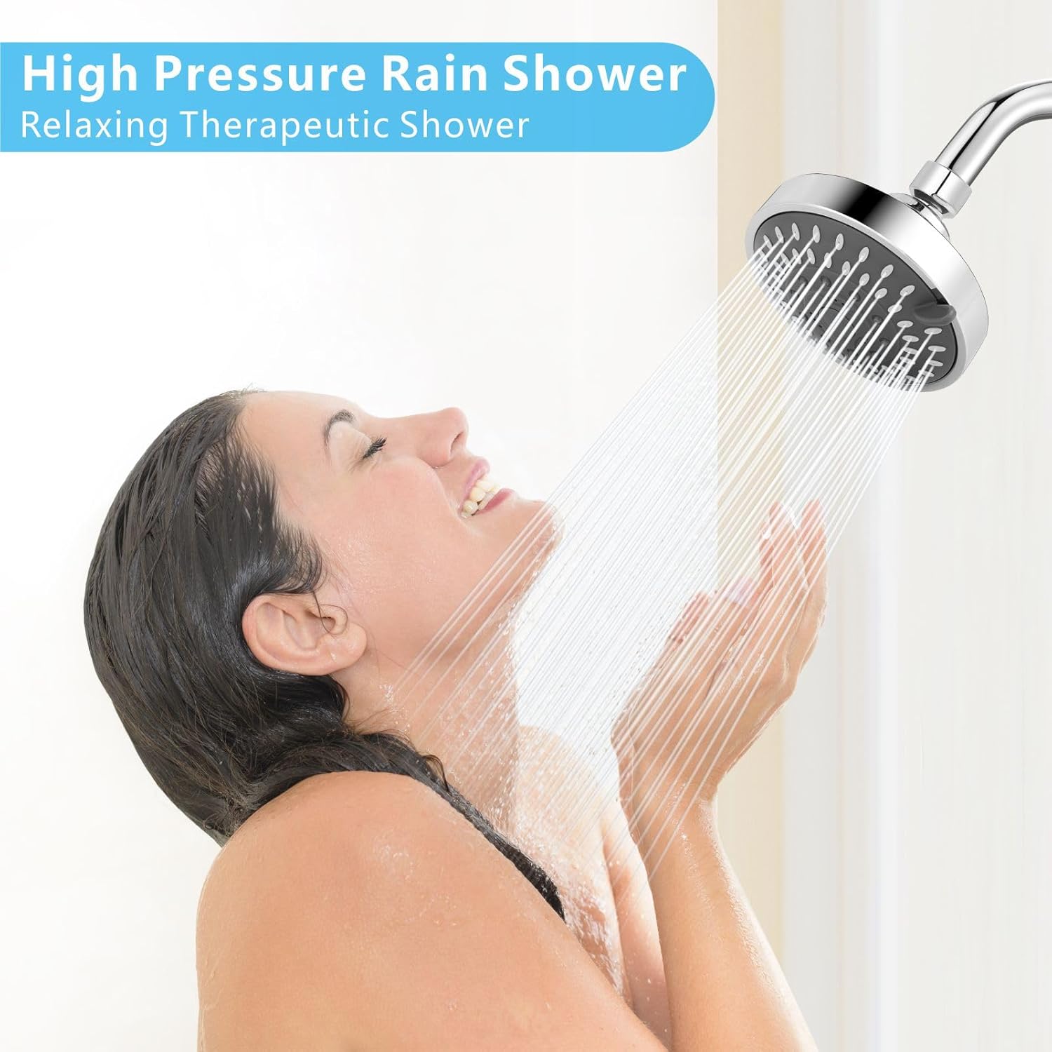 High Prure Shower Head - 4 Inch Rain Showerhead - High Flow