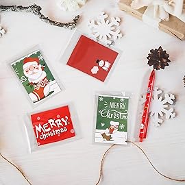 SOMIOCO Self Sealing Cellophane Cello Bags,200 Pcs 5-1/2\'\' x 7-1/2\'\'Clear Gift Bags Self Adhensive Cookie Bags Resealable Plastic Sleeves for 5 X 7 Inch Cards Photos A6 A8 Envelopes Candy Treats