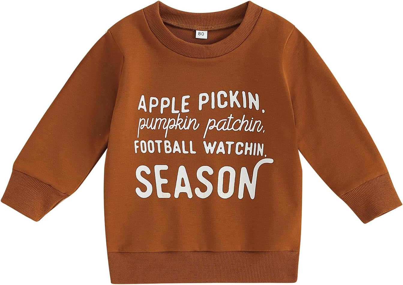 AEEMCEM Apple Pickin Pumpkin Patchin Football Watchin Season Sweatshirt Baby Fall Harvest Shirt Halloween Thanksgiving Shirts