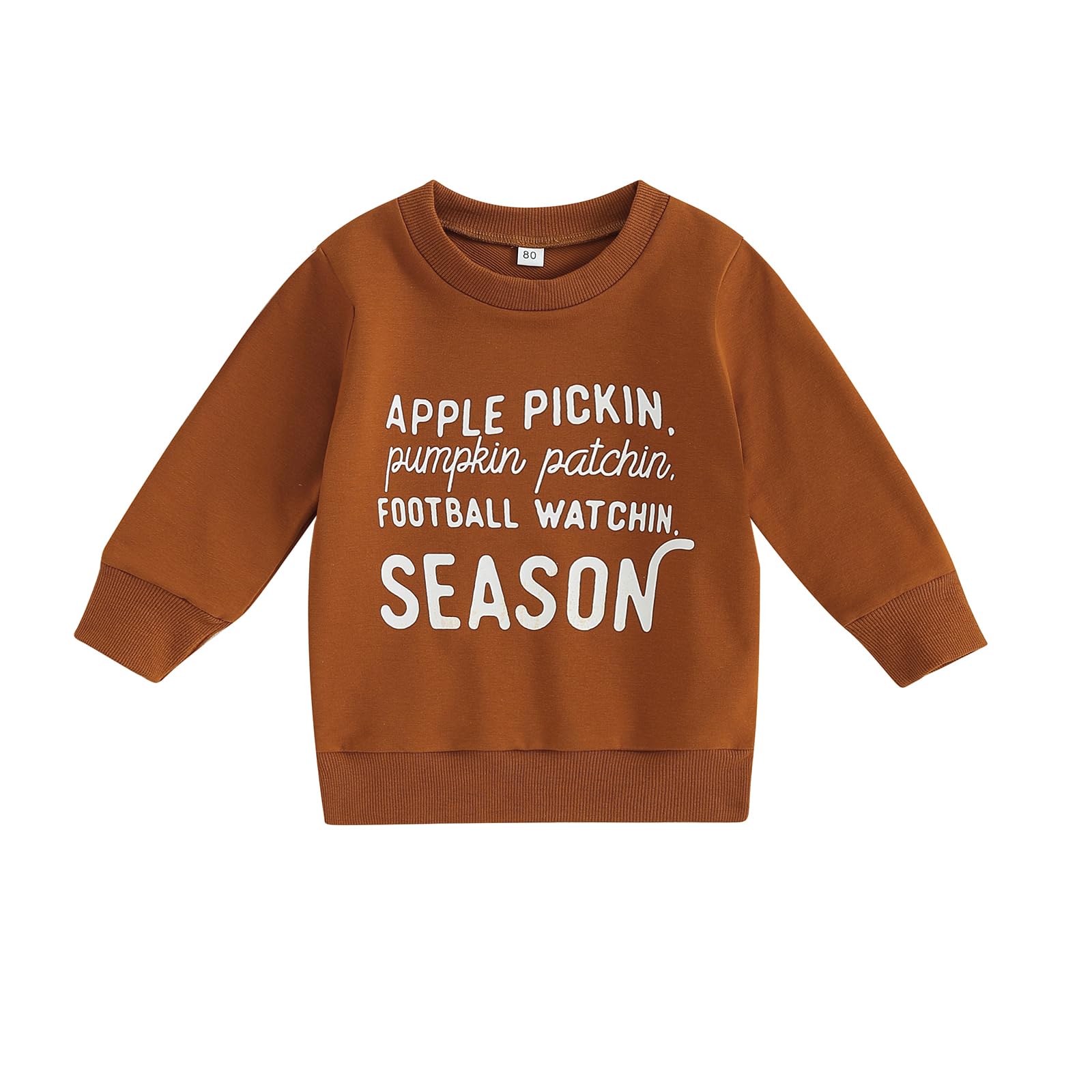 AEEMCEM Apple Pickin Pumpkin Patchin Football Watchin Season Sweatshirt Baby Fall Harvest Shirt Halloween Thanksgiving Shirts