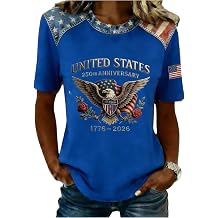 250 Anniversary USA Shirt Women USA Shirts Short Sleeve T-Shirt America Flag Eagle Tops 1776-2026 Patriotic Tshirt