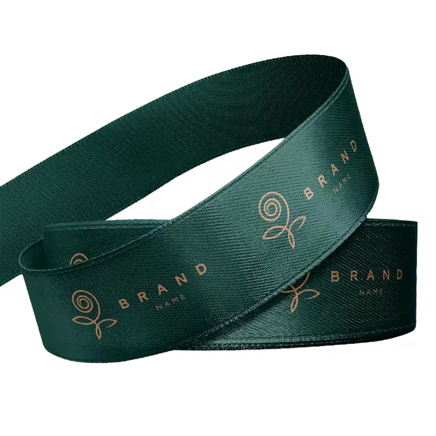 Satinband mit Logo, personalisiert für Hochzeit, Blumen und Auszeichnungen (51 mm)