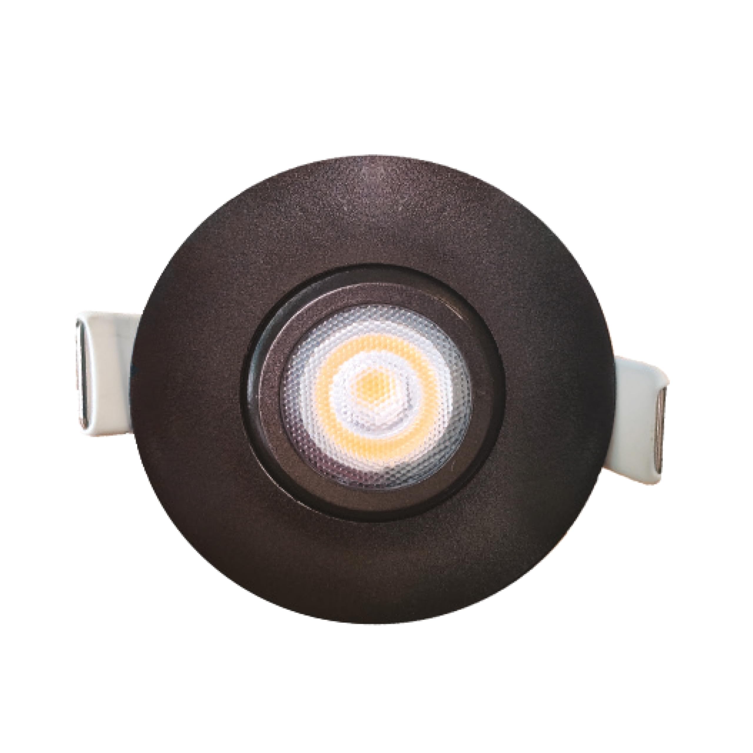 Goodlite 2-Inch Round Bronze Recessed Gimbal Adjustable Swivel Eyeball LED Light, Selectable Color Temperature 27K-30K-35K-41K-50K, 5W, 450 Lumens, 120V, Dimmable, ETL, 1ct. (G-19836)
