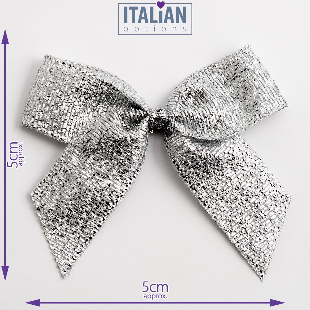 Fiocchi Rapidi Metallizzati Blu 18 Cm – Confezione Da 30 Pezzi. Nastri Larghi 50 Mm. Perfetti Per Regali E Decorazioni.