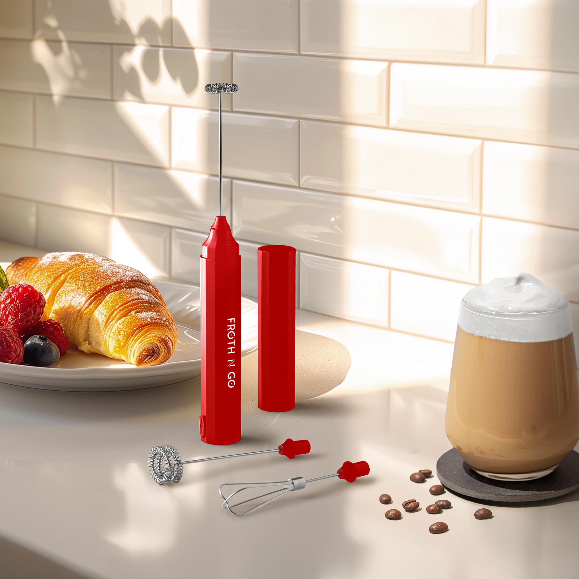 Amazon.com: Zulay Froth N Go Milk Frother Rechargeable - 3