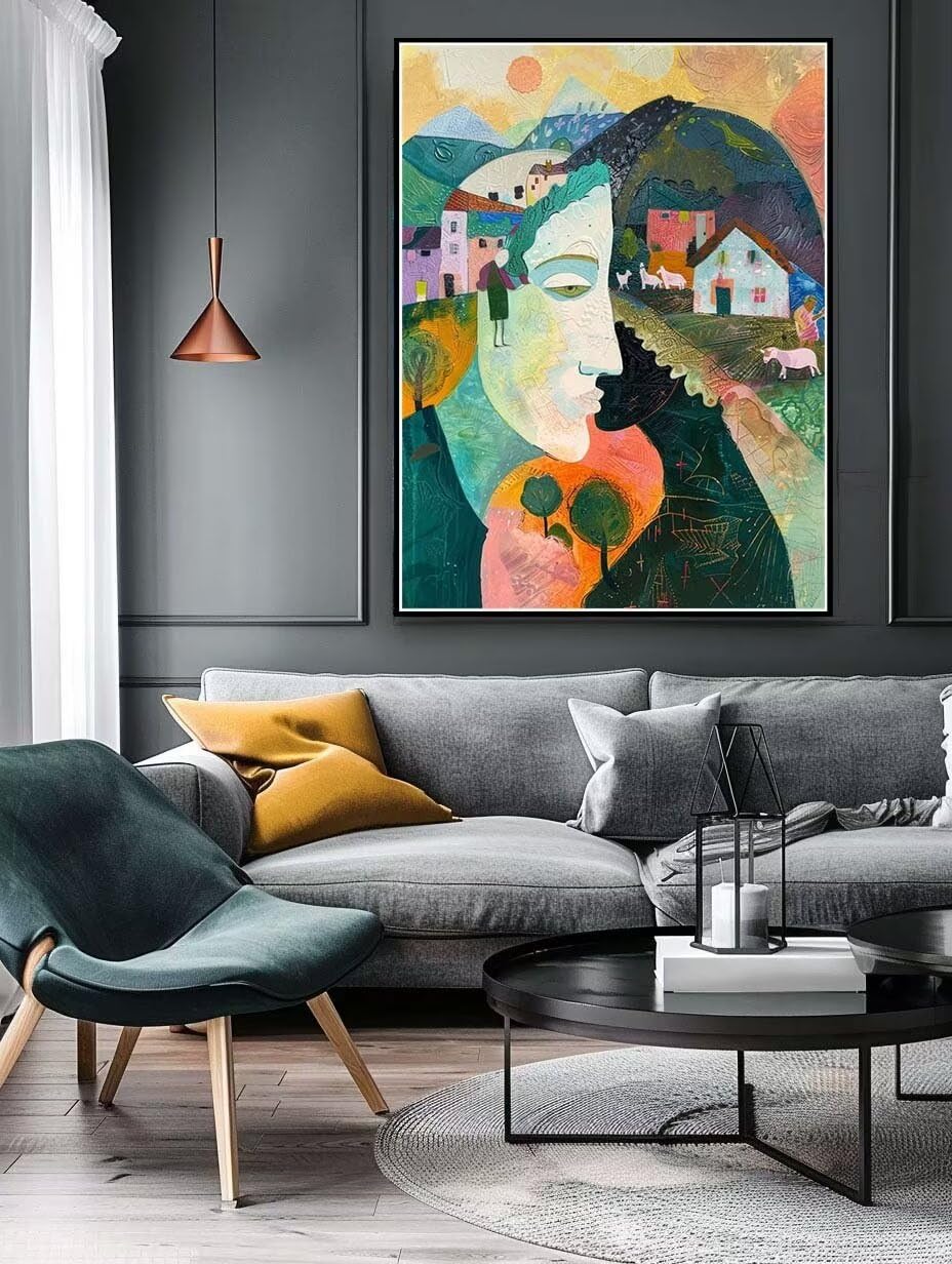 Diamond Painting Tempo Libero Casa Diamond Painting Adulti Paint by Numbers,Pittura Diamante Quadri con Perline,Diamantiny Crystal Art Puzzle Diamond Kit Per Decorazione Per Casa Pareti 95x110cm 390C