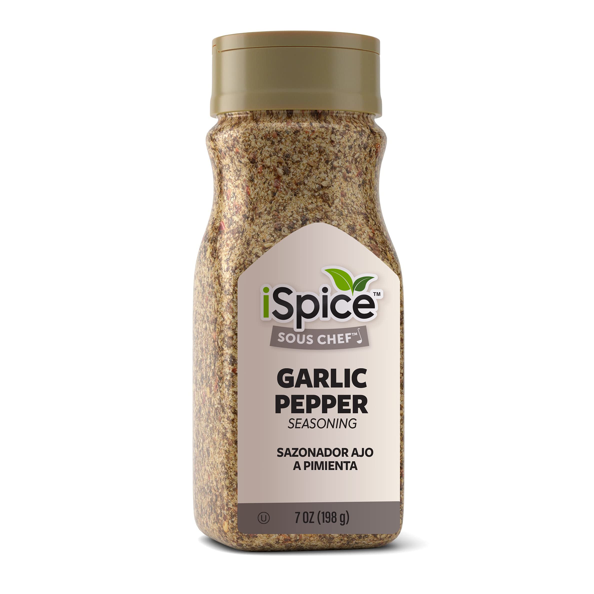 iSpiceGarlic Pepper Spices and Seasonings for Cooking, 100% Natural World Flavour Premium Spices(198G - Pack of 1).