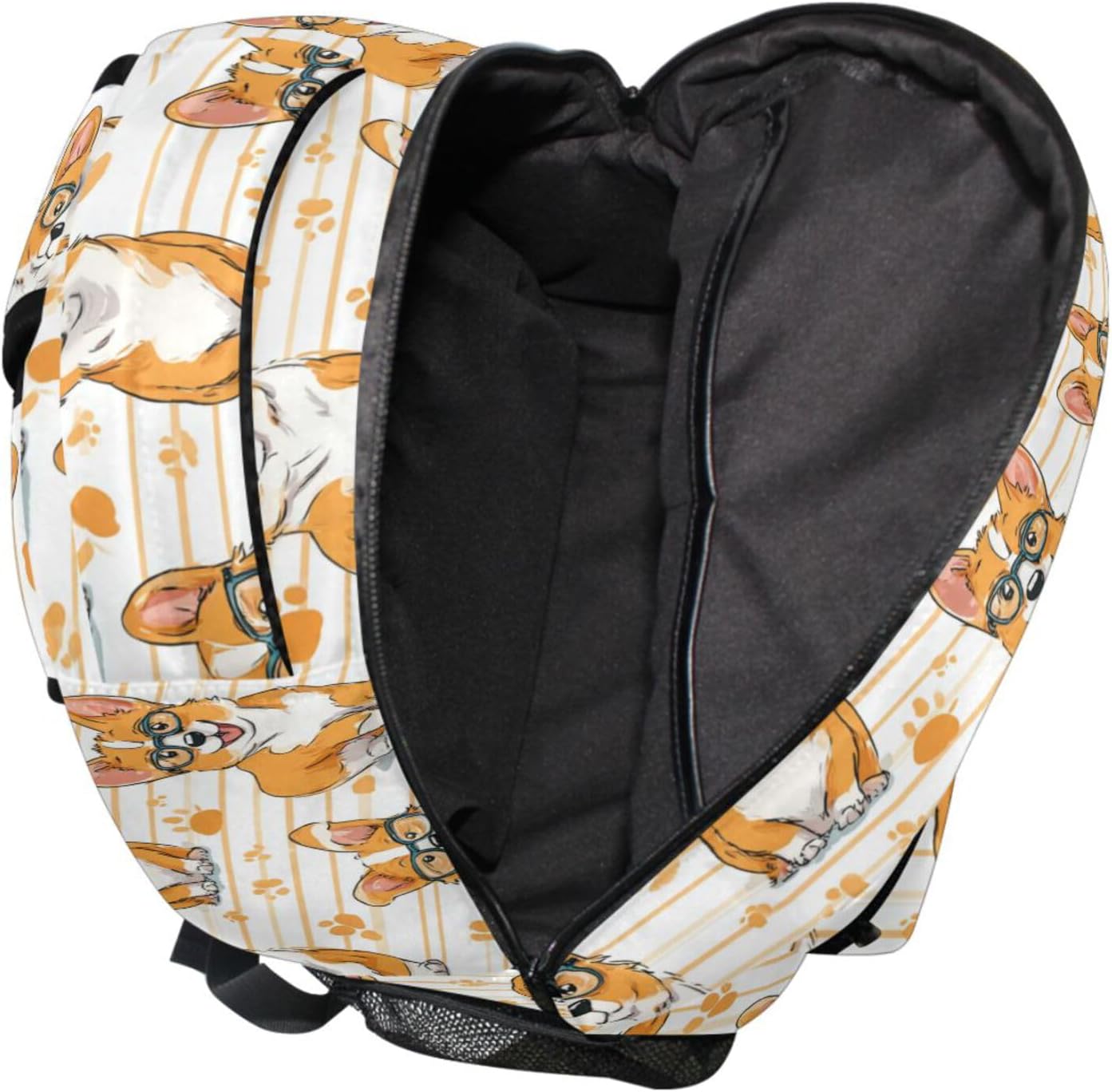 Vdsrup Lovely Corgi Dogs Backpack for Girls Kids Boys Cute Animals Pupyy School Backpacks Waterproof Student Laptop Book Bag College Carrying Bags Casual Durable Lightweight
