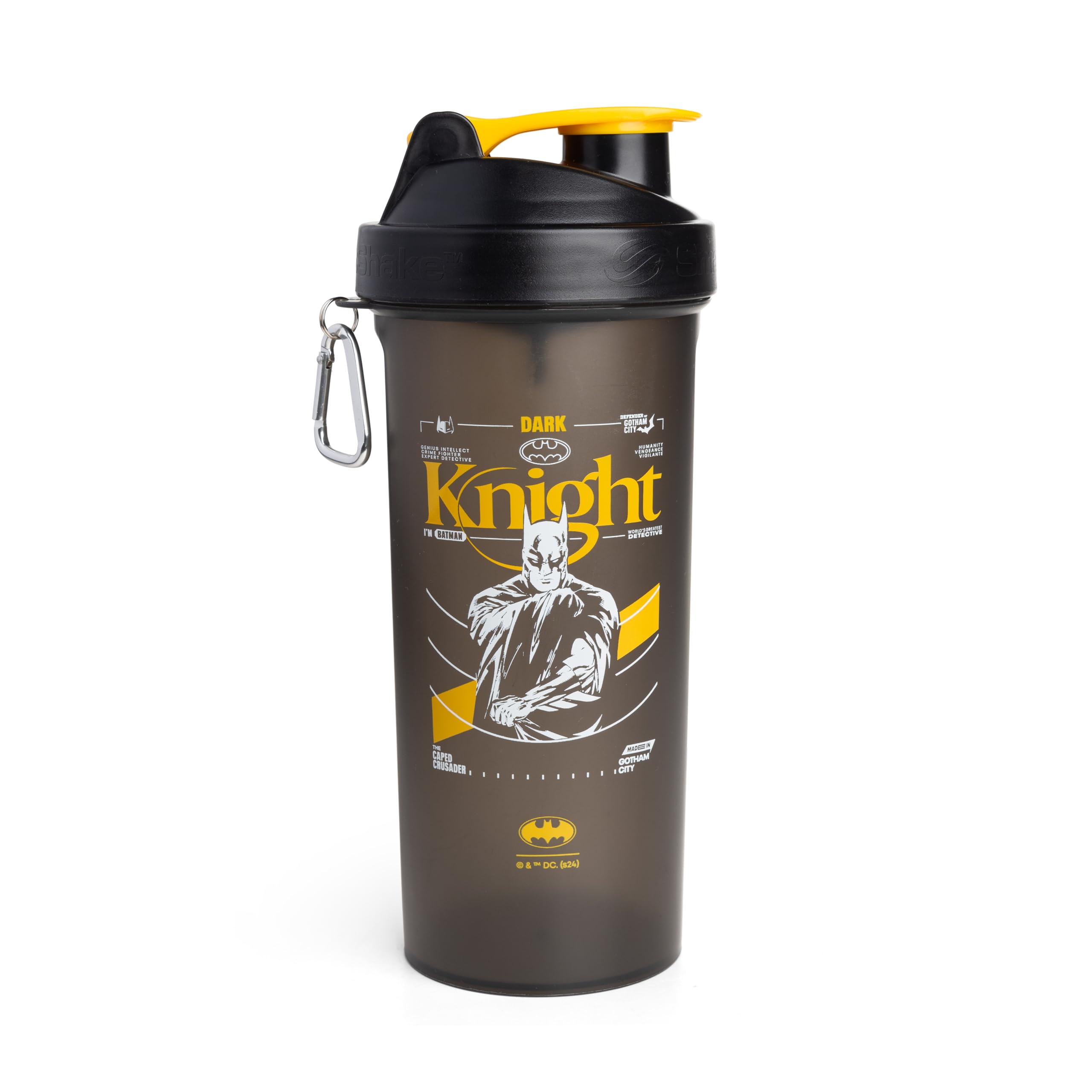 Smartshake Protein Shaker Bottle for Protein Mixes - 33 oz | Shaker Cups for Protein Shakes | Blender Bottle Shaker | Protein Shaker Bottle| BPA Free Shaker | Batman