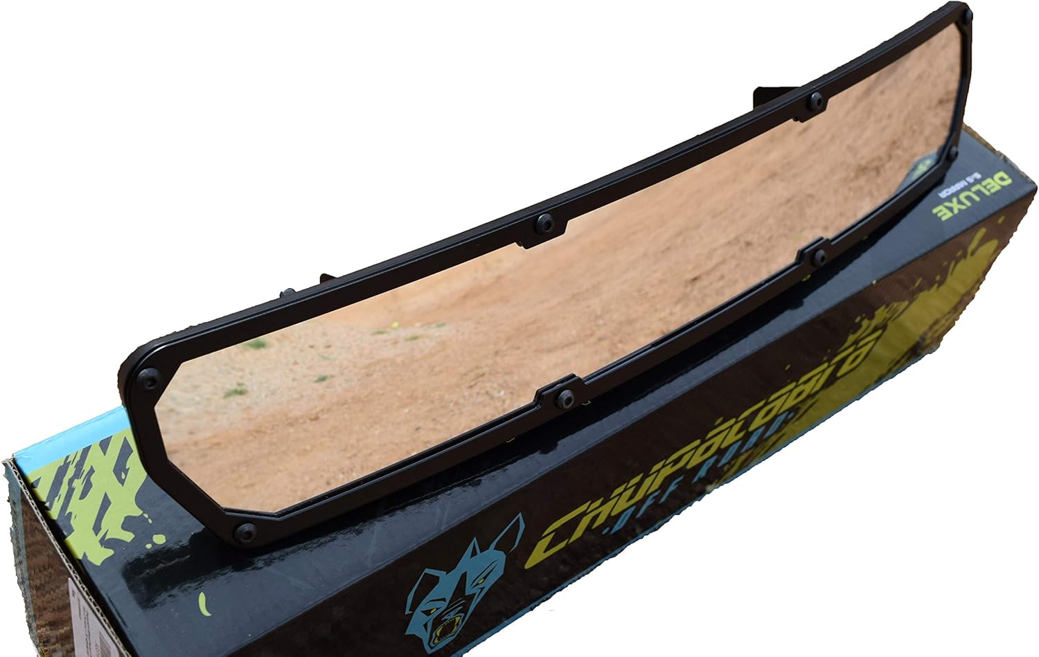 Chupacabra Offroad DELUXE Side by Side Rear View UTV Mirror - 1.75" RZR 800 900 1000 Turbo - Tool Free Convex Low Profile UTV Rear View Mirror for Optimal Visibility in Tough Terrain