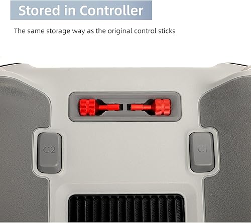 Miniatura 7 de TECKEEN 2 Aluminum Alloy Drone Controller Thumb Rocker Control Joystick for DJI RC Controller Mini 3 Pro Drone