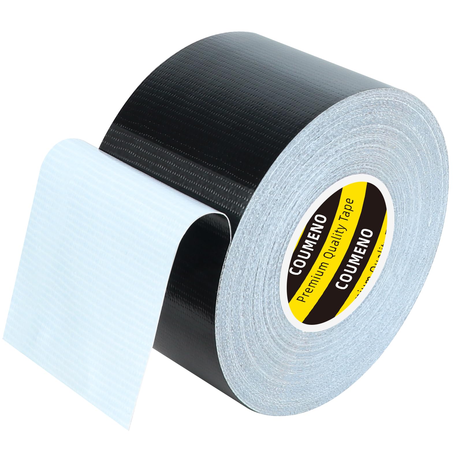 COUMENO Heavy Duty Single Side Duct Tape,2in x 66FT,Strong Adhesive High Strength,Versatile Mesh Adhesive Tape for Easy Sealing, Repairing and Bonding