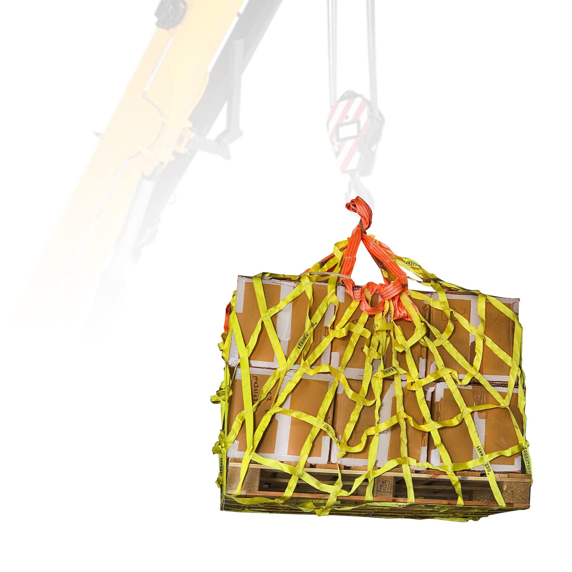 WQPMNYG Cargo Lifting Nets-Safety Lifting Net Straps-Flat Polyester Sling Hoisting Net-Lifting Net Straps-Cargo Hanging Net-for Construction Rigging Moving Towing Hoisting Work Gear