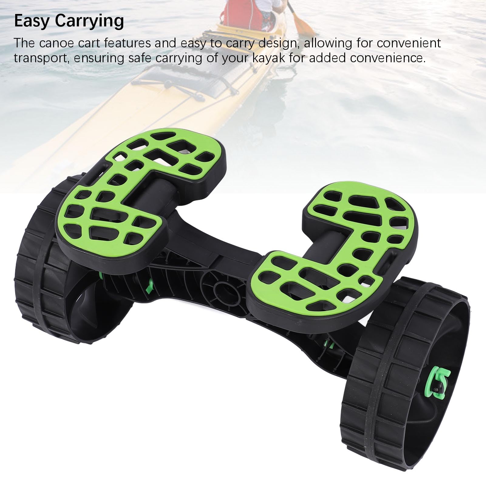 Naroote Carro para Kayak con Ruedas Antipinchazos de PA y TPE | Carretilla para Kayak con Capacidad de Carga de 500 Kg | Diseño de Fácil Transporte y Estabilidad para Usuarios de Canoas