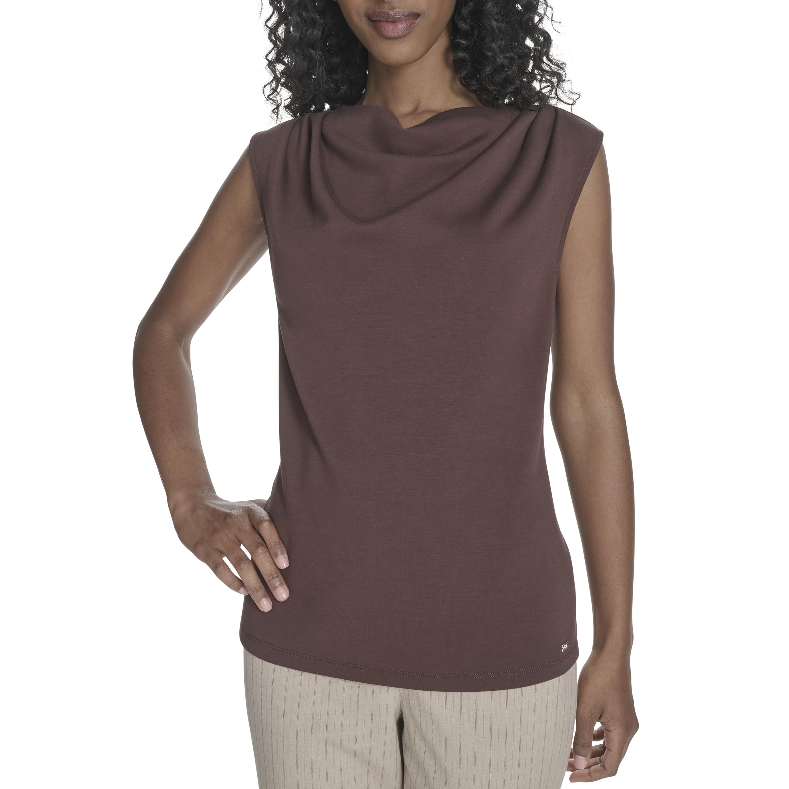 

                                                    Calvin Klein Women's Suits Knit Top, Toasted Sumac