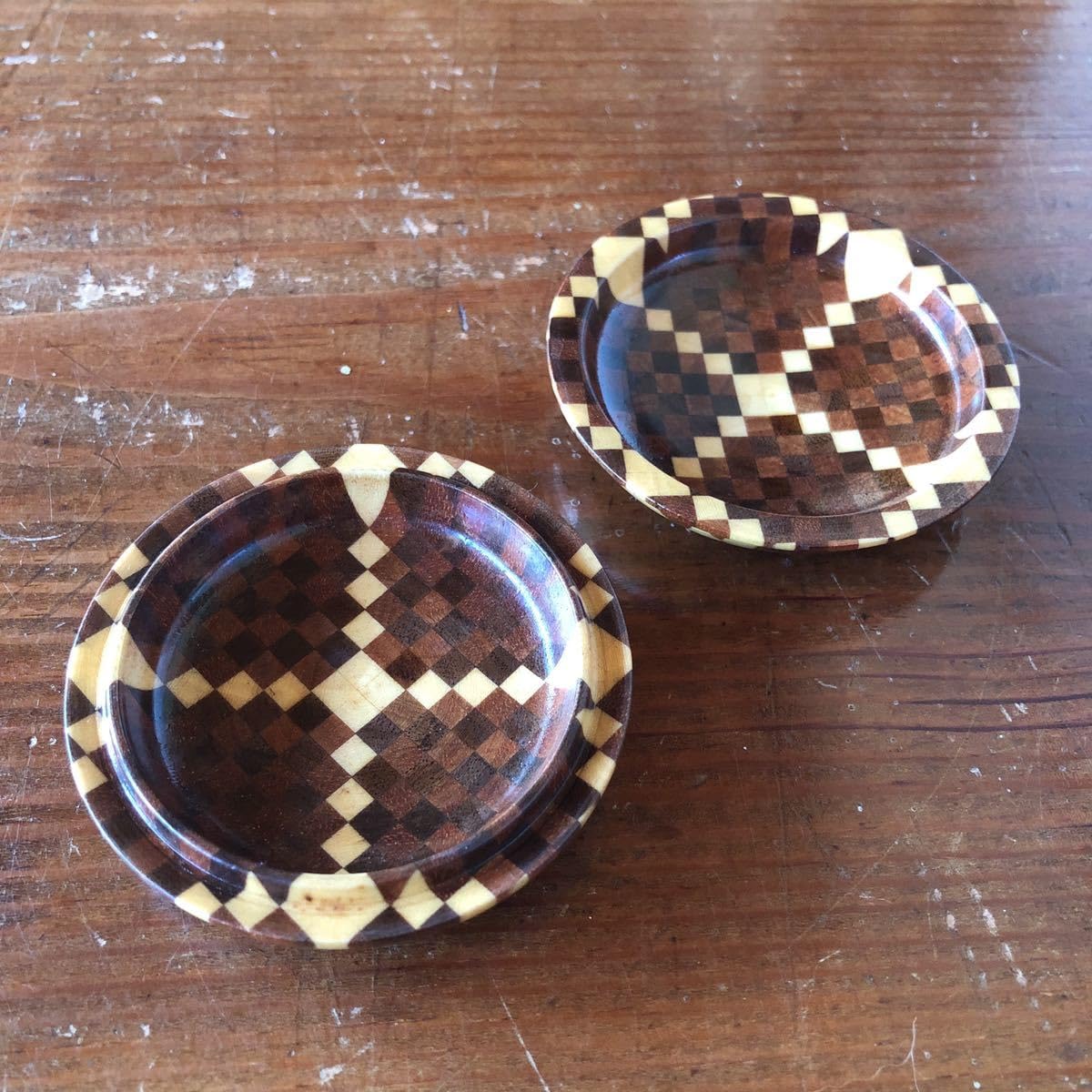 Amazon.co.jp: 寄木細工箱根細工香合茶道茶道具アクセサリーケース小物 