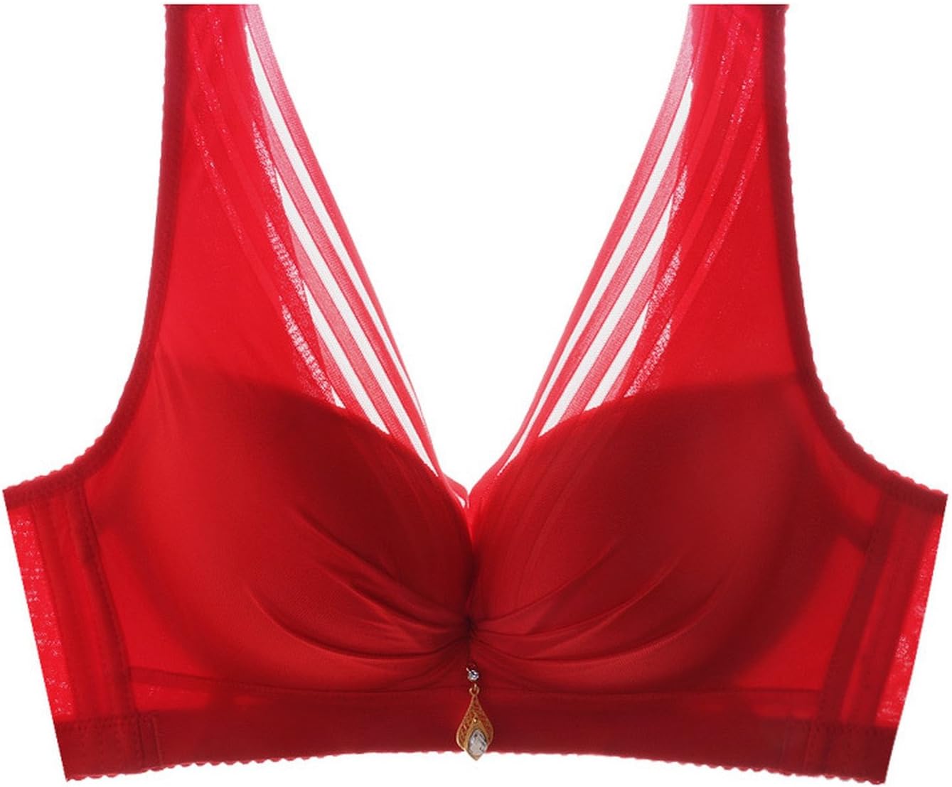Processes Bra Brasier de Mujer (Talla Grande, Copa BCDE), Rojo, 85C
