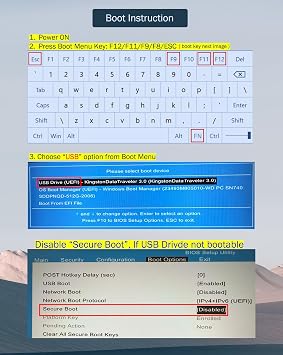 64GB Bootable USB 3.2 Driver for Windows 11/10/8.1/7/, WinPE, Password Reset, WiFi and LAN Drives, Bypass TPM Requirement, Support UEFI and Legacy, Reinstall Windows